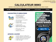 Tablet Screenshot of calculateurimmo.fr